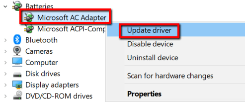 AC Adapter Update Driver